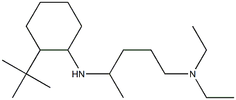 {4-[(2-tert-butylcyclohexyl)amino]pentyl}diethylamine Structure