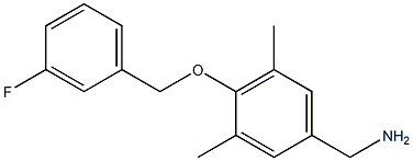 {4-[(3-fluorophenyl)methoxy]-3,5-dimethylphenyl}methanamine