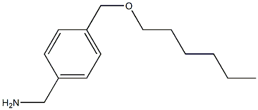 {4-[(hexyloxy)methyl]phenyl}methanamine 结构式