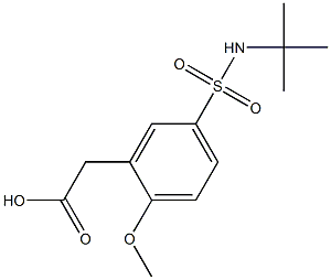 {5-[(tert-butylamino)sulfonyl]-2-methoxyphenyl}acetic acid