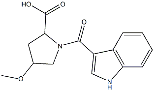 1-(1H-indol-3-ylcarbonyl)-4-methoxypyrrolidine-2-carboxylic acid