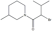 1-(2-bromo-3-methylbutanoyl)-3-methylpiperidine Structure
