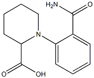 1-(2-carbamoylphenyl)piperidine-2-carboxylic acid Struktur