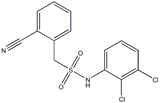 1-(2-cyanophenyl)-N-(2,3-dichlorophenyl)methanesulfonamide,,结构式