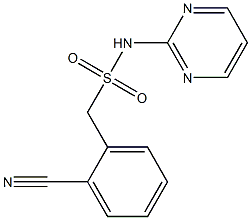 1-(2-cyanophenyl)-N-(pyrimidin-2-yl)methanesulfonamide Structure