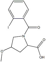 1-(2-iodobenzoyl)-4-methoxypyrrolidine-2-carboxylic acid|