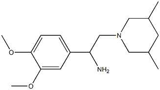 1-(3,4-dimethoxyphenyl)-2-(3,5-dimethylpiperidin-1-yl)ethanamine