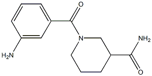 1-(3-aminobenzoyl)piperidine-3-carboxamide Structure