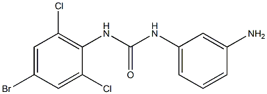 1-(3-aminophenyl)-3-(4-bromo-2,6-dichlorophenyl)urea Structure