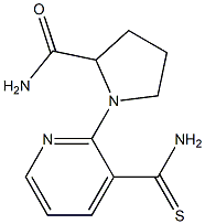 1-(3-carbamothioylpyridin-2-yl)pyrrolidine-2-carboxamide Struktur