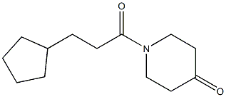 1-(3-cyclopentylpropanoyl)piperidin-4-one Structure