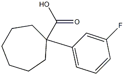 1-(3-fluorophenyl)cycloheptane-1-carboxylic acid Structure