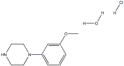 1-(3-methoxyphenyl)piperazine hydrate hydrochloride Structure