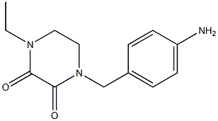 1-(4-aminobenzyl)-4-ethylpiperazine-2,3-dione Structure