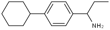 1-(4-cyclohexylphenyl)propan-1-amine Struktur