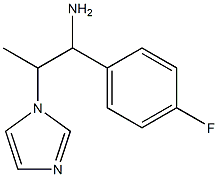 1-(4-fluorophenyl)-2-(1H-imidazol-1-yl)propan-1-amine,,结构式