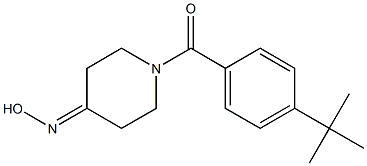1-(4-tert-butylbenzoyl)piperidin-4-one oxime Structure