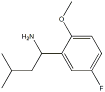 1-(5-fluoro-2-methoxyphenyl)-3-methylbutan-1-amine Struktur