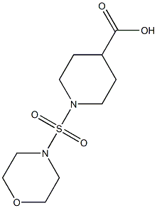 1-(morpholine-4-sulfonyl)piperidine-4-carboxylic acid Struktur