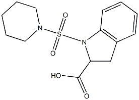 1-(piperidine-1-sulfonyl)-2,3-dihydro-1H-indole-2-carboxylic acid