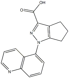 1-(quinolin-5-yl)-1H,4H,5H,6H-cyclopenta[c]pyrazole-3-carboxylic acid