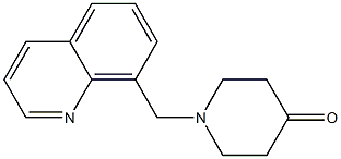 1-(quinolin-8-ylmethyl)piperidin-4-one Struktur