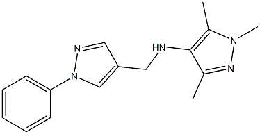 1,3,5-trimethyl-N-[(1-phenyl-1H-pyrazol-4-yl)methyl]-1H-pyrazol-4-amine