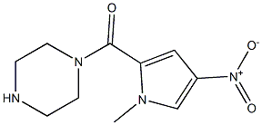 1-[(1-methyl-4-nitro-1H-pyrrol-2-yl)carbonyl]piperazine Structure