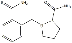 1-[(2-carbamothioylphenyl)methyl]pyrrolidine-2-carboxamide Struktur