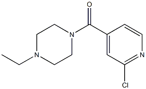 1-[(2-chloropyridin-4-yl)carbonyl]-4-ethylpiperazine Structure