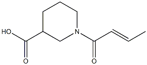 1-[(2E)-but-2-enoyl]piperidine-3-carboxylic acid Structure