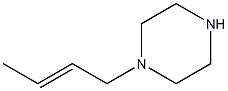 1-[(2E)-but-2-enyl]piperazine Struktur