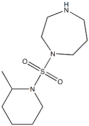 1-[(2-methylpiperidine-1-)sulfonyl]-1,4-diazepane Struktur