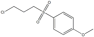1-[(3-chloropropyl)sulfonyl]-4-methoxybenzene Structure