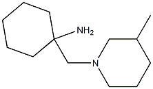 1-[(3-methylpiperidin-1-yl)methyl]cyclohexan-1-amine Structure