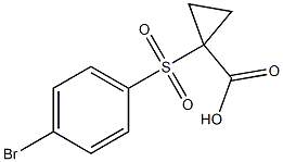 1-[(4-bromophenyl)sulfonyl]cyclopropanecarboxylic acid Structure