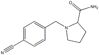 1-[(4-cyanophenyl)methyl]pyrrolidine-2-carboxamide Structure