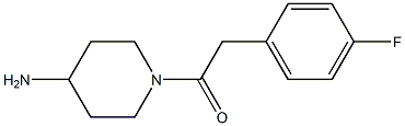 1-[(4-fluorophenyl)acetyl]piperidin-4-amine Struktur