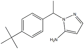 1-[1-(4-tert-butylphenyl)ethyl]-1H-pyrazol-5-amine 结构式