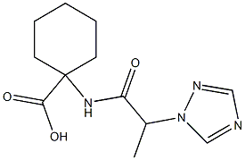 1-[2-(1H-1,2,4-triazol-1-yl)propanamido]cyclohexane-1-carboxylic acid