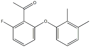 1-[2-(2,3-dimethylphenoxy)-6-fluorophenyl]ethan-1-one Structure