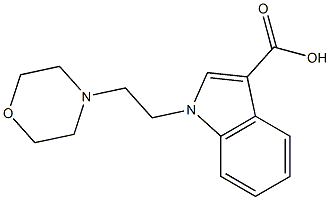 1-[2-(morpholin-4-yl)ethyl]-1H-indole-3-carboxylic acid Structure