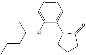 1-[2-(pentan-2-ylamino)phenyl]pyrrolidin-2-one Struktur
