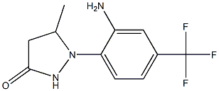 1-[2-amino-4-(trifluoromethyl)phenyl]-5-methylpyrazolidin-3-one Structure