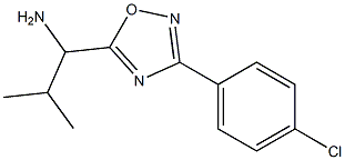1-[3-(4-chlorophenyl)-1,2,4-oxadiazol-5-yl]-2-methylpropan-1-amine Structure
