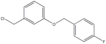 1-[3-(chloromethyl)phenoxymethyl]-4-fluorobenzene Structure