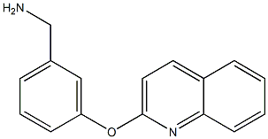 1-[3-(quinolin-2-yloxy)phenyl]methanamine Structure