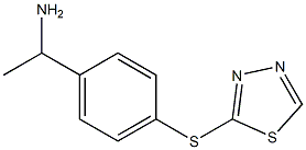 1-[4-(1,3,4-thiadiazol-2-ylsulfanyl)phenyl]ethan-1-amine Struktur
