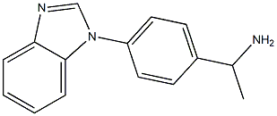 1-[4-(1H-1,3-benzodiazol-1-yl)phenyl]ethan-1-amine Struktur