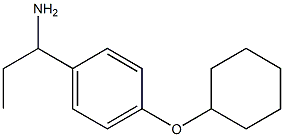 1-[4-(cyclohexyloxy)phenyl]propan-1-amine